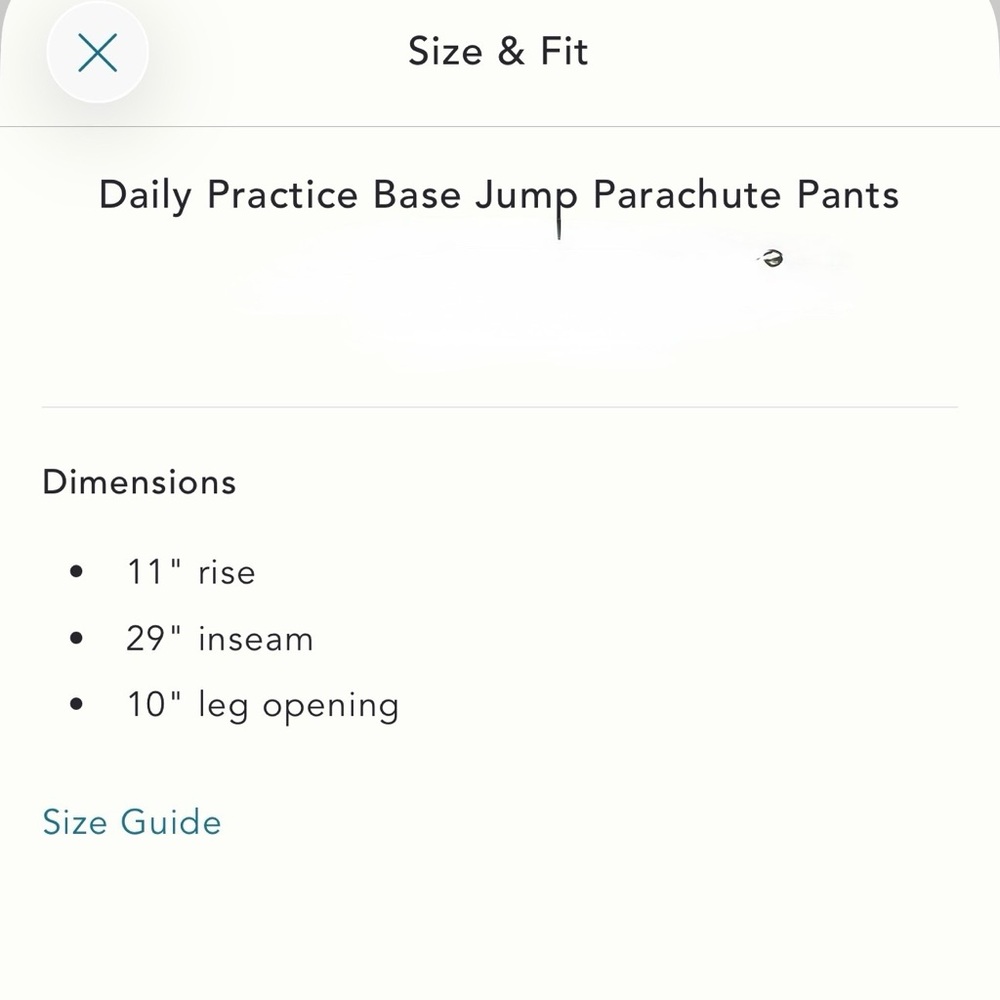 Daily Practice Pink Base Jump Cargo Parachute Pants XS - Picture 9 of 10